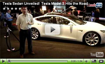 Enthüllung der neuen Elektro-Limousine Tesla Model S