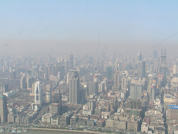 Smog über Shanghai