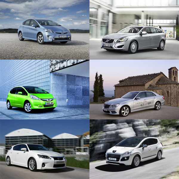 Autos mit Hybridantrieb