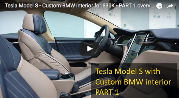 Tesla Model S Mit Bmw Interior Aus Russland Videos